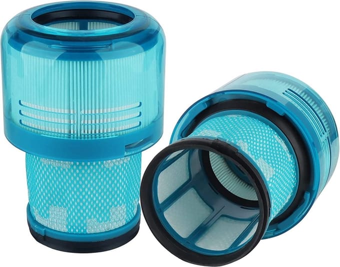 2 x HEPA Filter geschikt voor Dyson V15 Detect - Complete Extra Stofzuiger vervanging - Premium Kwaliteit - Controleer de afmeting.