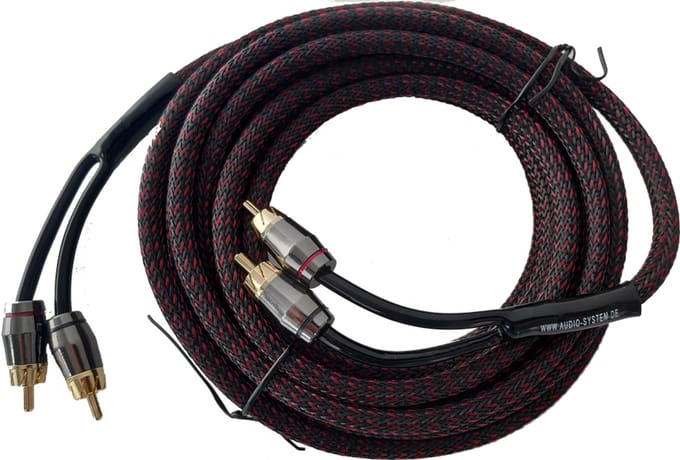 Audio System Z-PRO 5.0 HIGH-END cinch-kabel. 5 Meter OFC cinch-kabel met SNAKE-SKIN RCA / Tulp Kabel