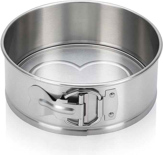 Ronde Bakvorm RVS Springvorm 25 cm - PFAS-vrij en Ongecoat