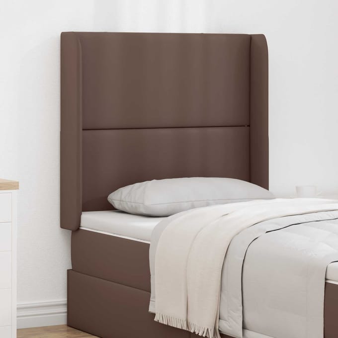 vidaXL - Hoofdbord - oor - Bruin - PVC