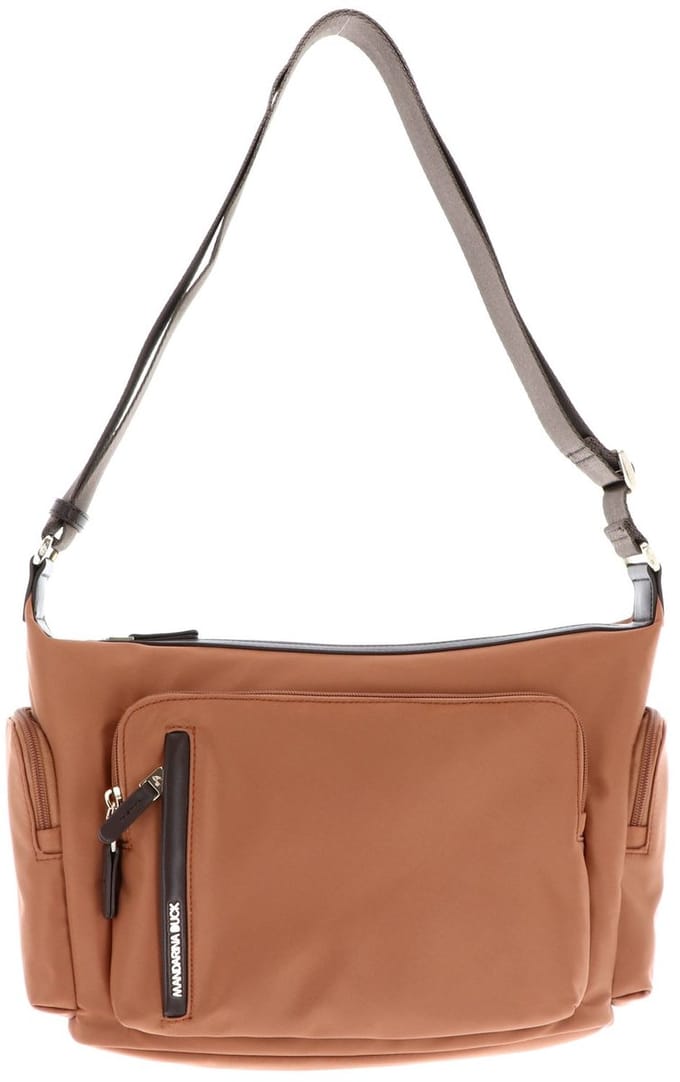 MANDARINA DUCK schoudertas Hunter Shoulderbag Pecan Nut lichtrood