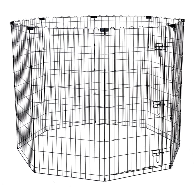 TIAKI metalen puppyren, hoog 8 panelen à 61x122cm hond