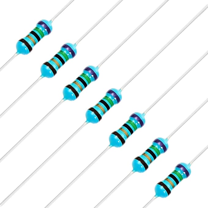 Vaste Weerstanden - Elektronica Component - Circuit Ontwerp - Metaalfilm Precisie - 100 Stuks - Zilver