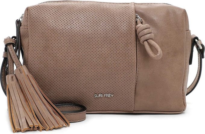 SURI FREY Schoudertas Nicky Handbag With Zipper Taupe