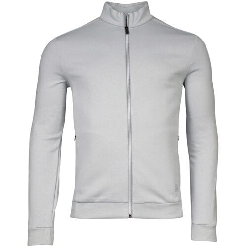 Thomas Maine Vest Sweat Cardigan Zip Doubleface Interlock Ice Green / male