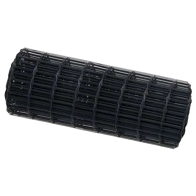 vidaXL - Euro - Hek - 0,4 - x - 50 - m - PVC-gelaagd - ijzer - Grijs