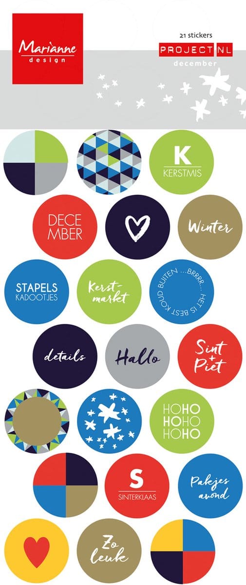 Marianne Design Decoratie Project Nederlands  Chipboard December (Nederlands)