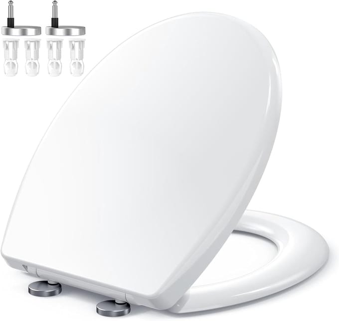 Toiletbril met Softclose en Quick Release - O-Vorm en Verstelbare Scharnieren