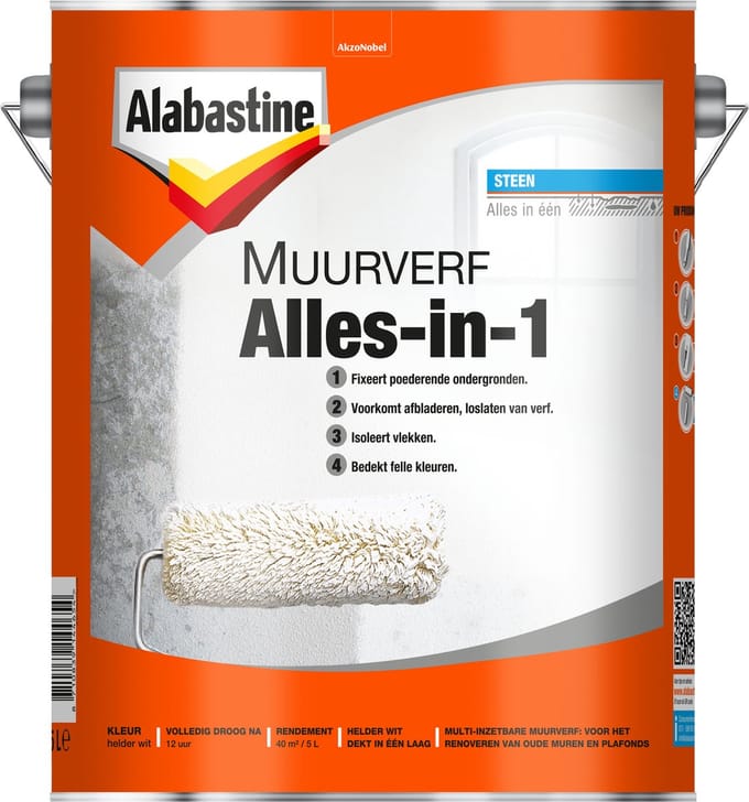 Alabastine Muurverf Alles-in-1 - 5 liter