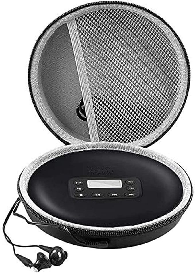 Portable CD player with Bluetooth and CD player for desk mounting/wall mounting(Black)