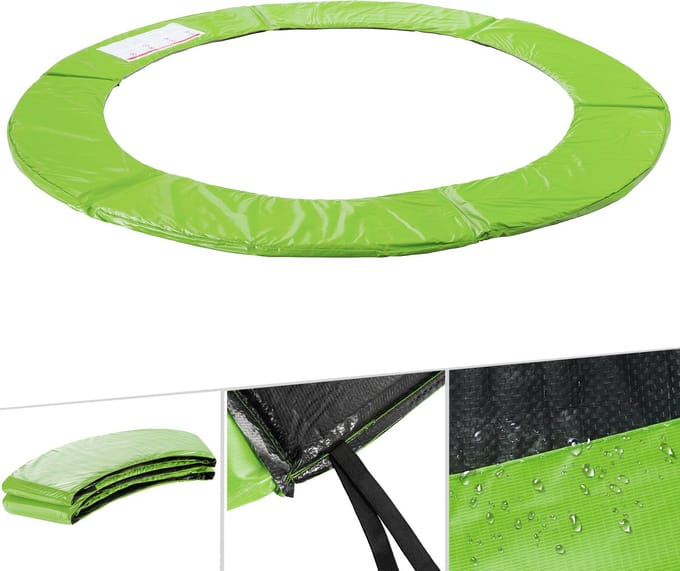 AREBOS - Trampoline Rand - 244 cm - Pvc - Beschermrand Trampoline - Lichtgroen