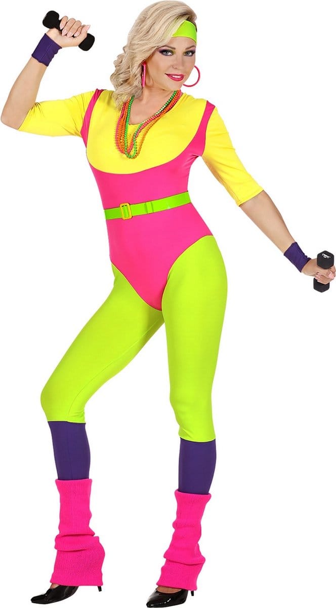 Fitness instructrice kostuum 80's
