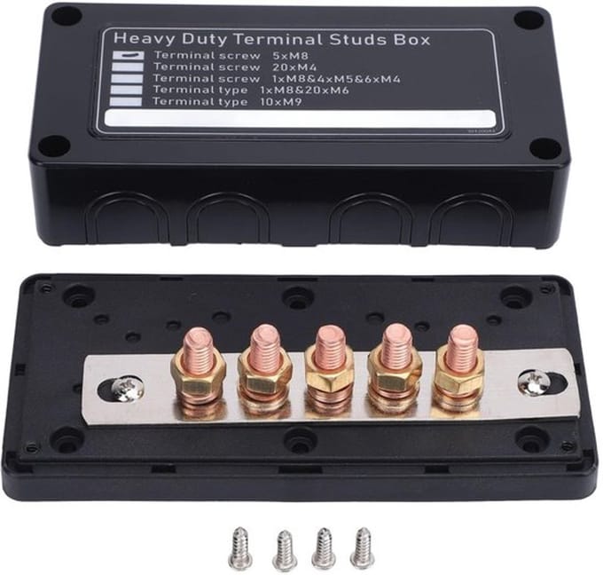 Allecto - Power Distribution Block - 5-Way aansluitblok - Geschikt