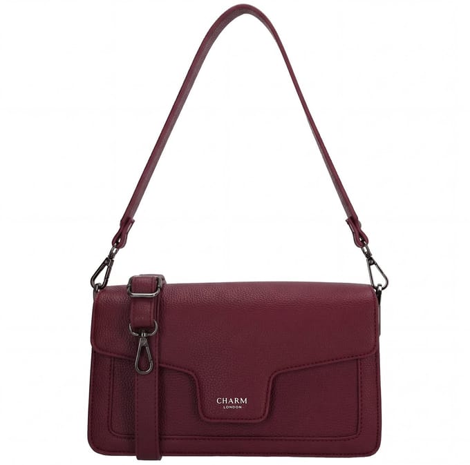Charm London Monaco - Schoudertas - Crossbody - Overslag - Bordeaux rood