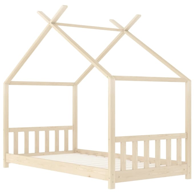 vidaXL - Kinderbedframe - massief - grenenhout - 80x160 - cm