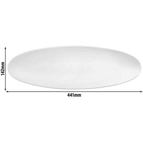 (2 stuks) SELTMANN WEIDEN Coup bord - 440x140mm - Wit