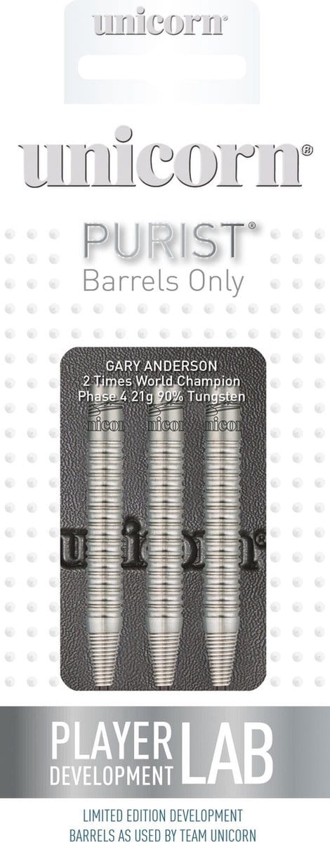 Unicorn Purist Gary Anderson W.C. Phase 4 90% - Dartpijlen