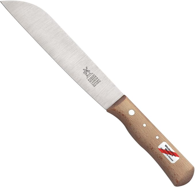 Robert Herder Boscher Koolmes – Oogstmes – Carbonstaal – Lemmet 182 mm – Heft Beukenhout