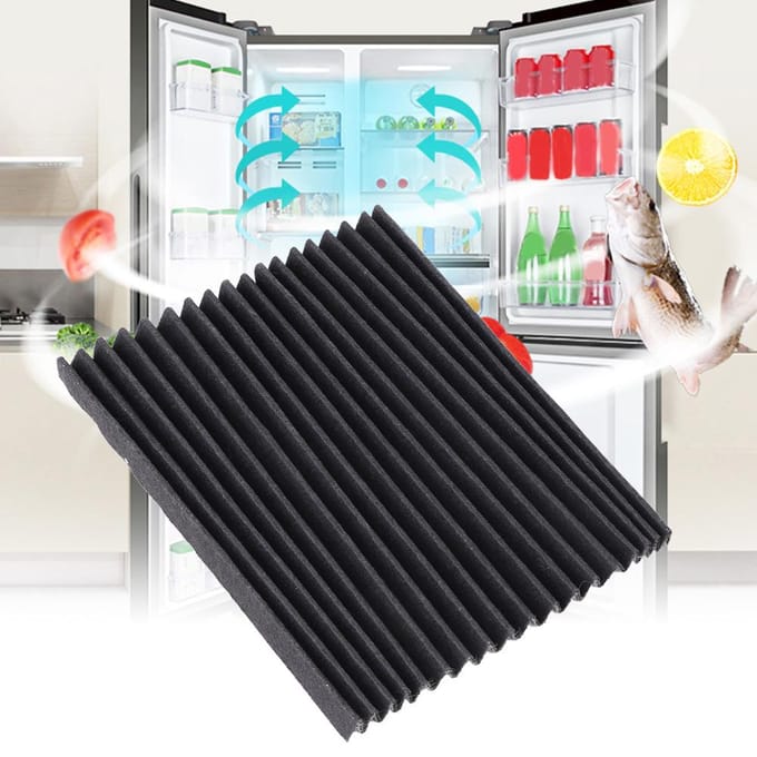Lot de 4 filtres à air de rechange pour réfrigérateur Electrolux black