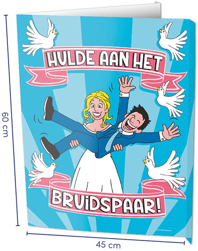 Uithangbord - Window signs - Bruidspaar