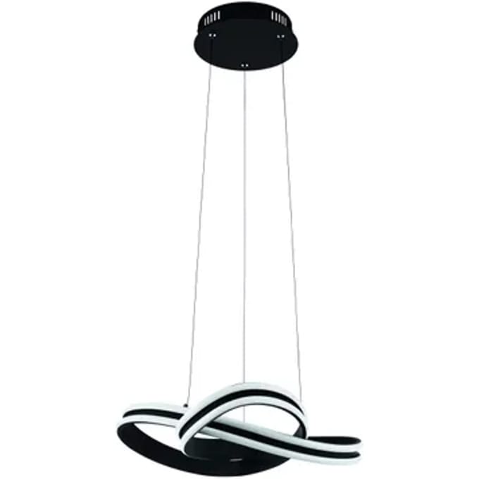 Eglo Hanglamp Led Corredera Zwart 2x18w
