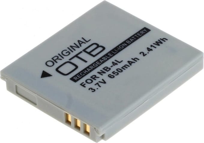 OTB Camera accu compatibel met Canon NB-4L / 650 mAh