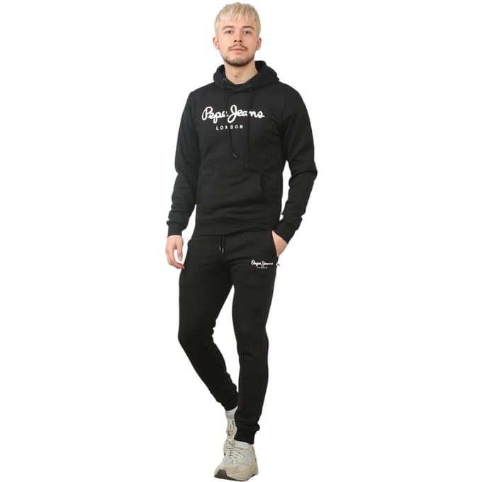Pepe Jeans London Heren Trainingspak Set in Zwart