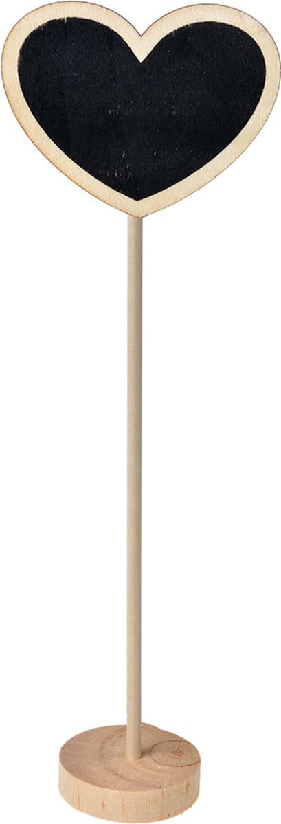 Clayre & Eef Krijtbord 8x5x27 cm Zwart Hout