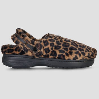 Crocs Classic Onvergetelijke Klompen Polyester Mix Dames Luipaard Klompen