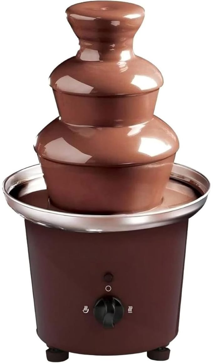 RONN® Chocoladefontein - Chocolade fontein - Chocolade druppels - Bruin -‎ 29cm x 21cm x 21cm