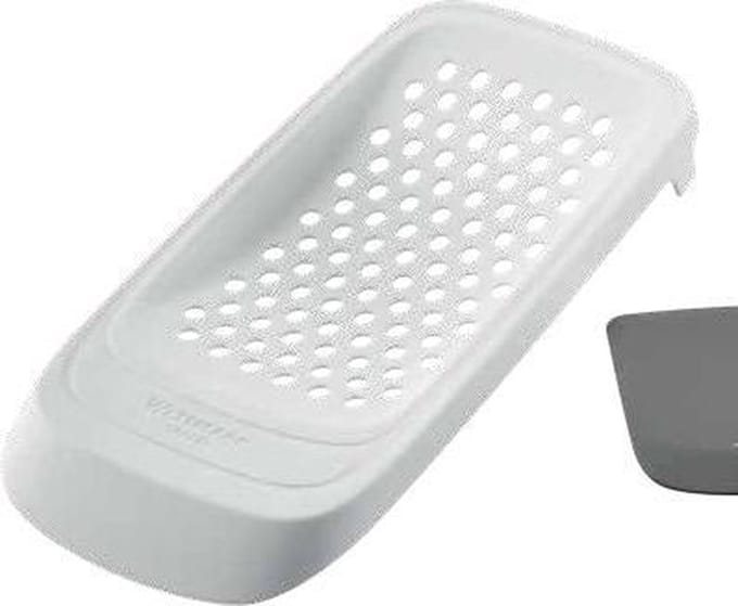 Westmark Spätzlerasp met flexibele deegschraper, kunststof, wit/grijs, Spatzl, 61132270