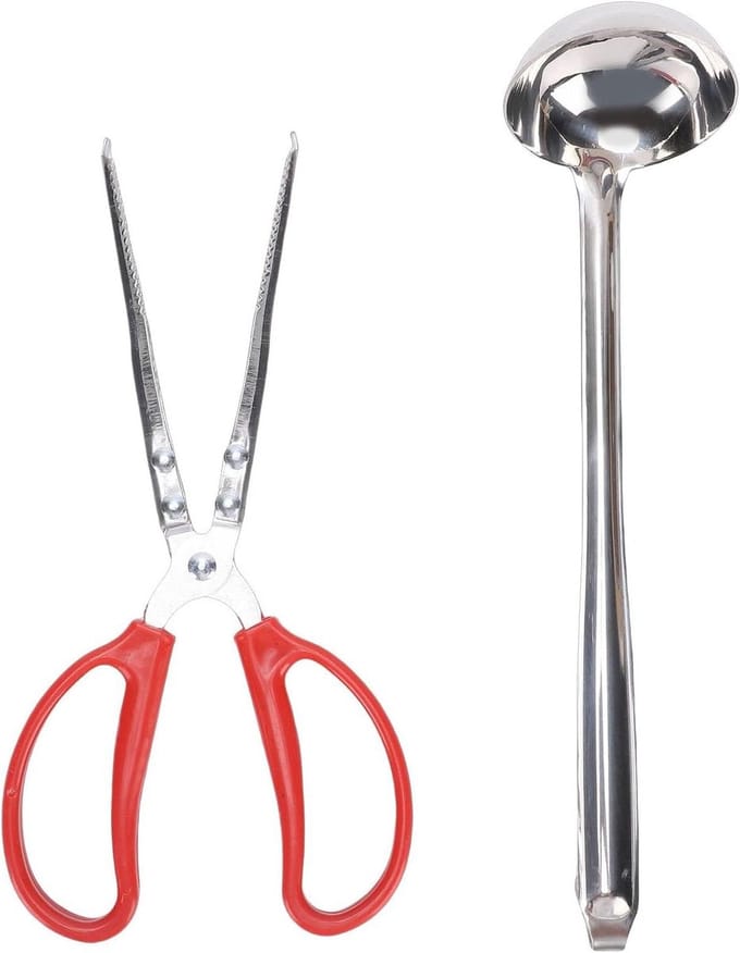 Gietijzeren Haardset - Tang en Schep - Vuur Beheren - Robuuste Constructie - 30.5 cm - Zwart