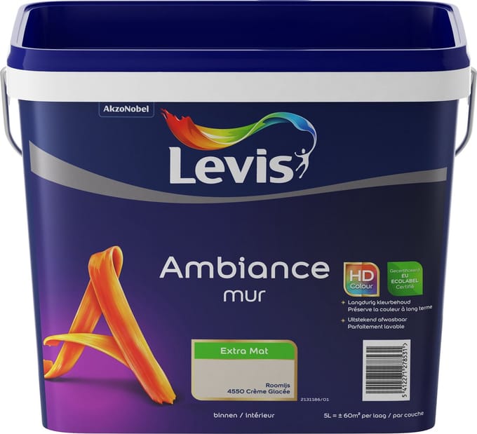 Levis - Ambiance Mur Extra Mat - Roomijs - 5 L