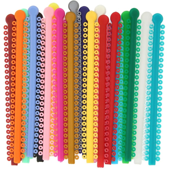 20 strips orthodontische ligatuurband PU elastische meerkleurige orthodontische ligatuurring accessoire red