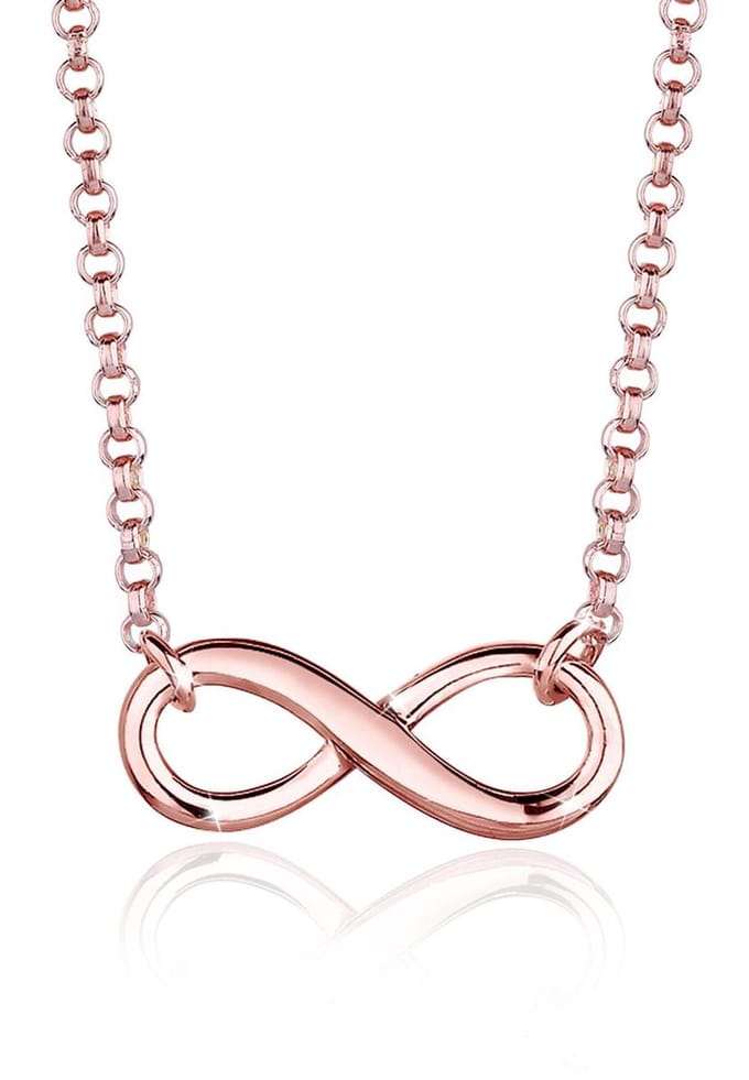 Elli - Halsketting - Dames Oneindigheid Symbool in 925 Sterling Zilver - Dames