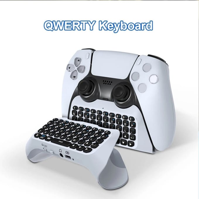 Zolara Mini draadloos toetsenbord voor PS5 controller - Chatpad - Wireless - Gaming keypad - Game toetsen bord -
