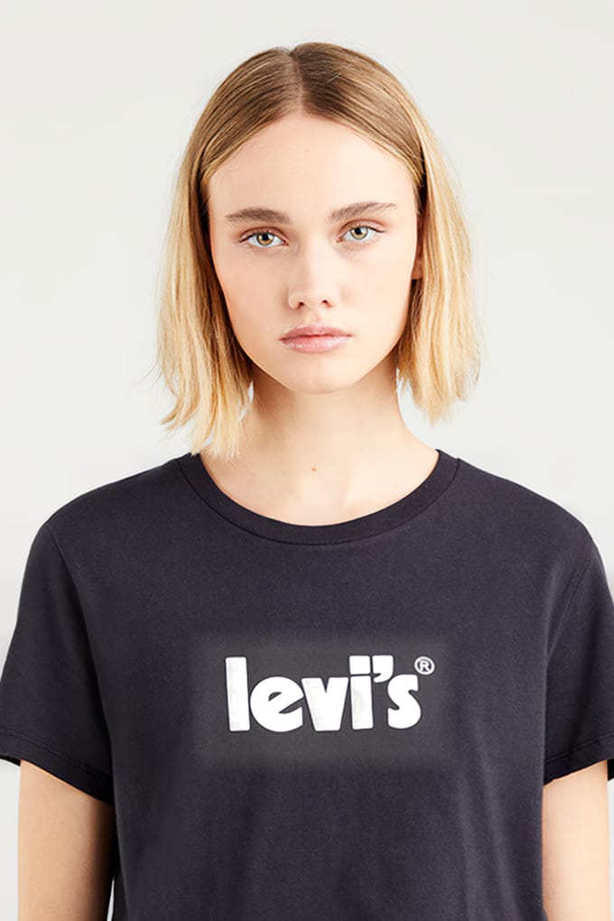 Levi's The T-shirt Black Größe: S | Hemden Outlet | Damen | Schwarz