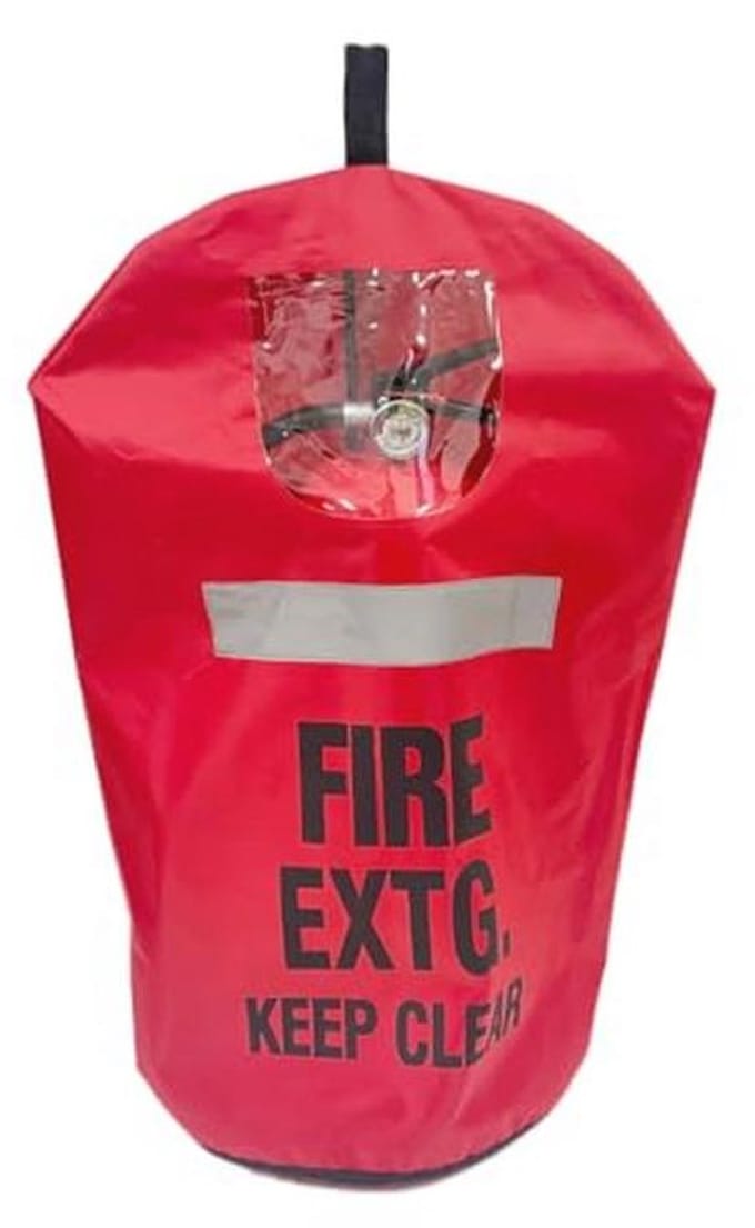 Reflecterende brandblusserafdekking met duurzame bescherming