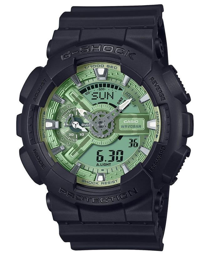 Casio G-shock Heren Zwarte Horloge GA-110CD-1A3ER