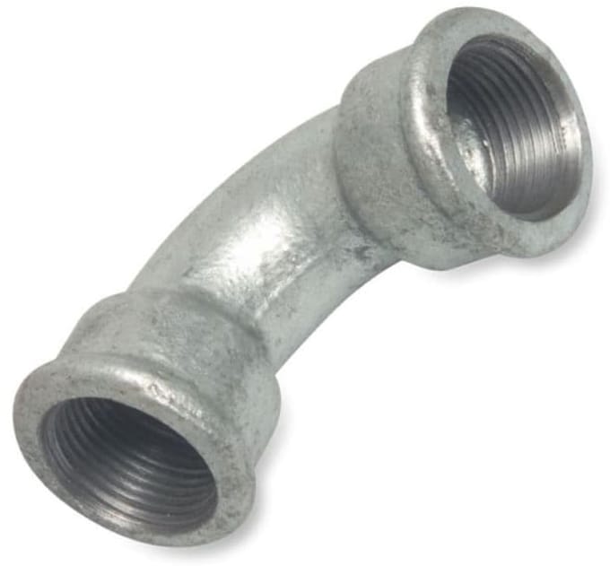 Tempergietfitting Bocht 90° Kort 1 1/2" Binnendraad