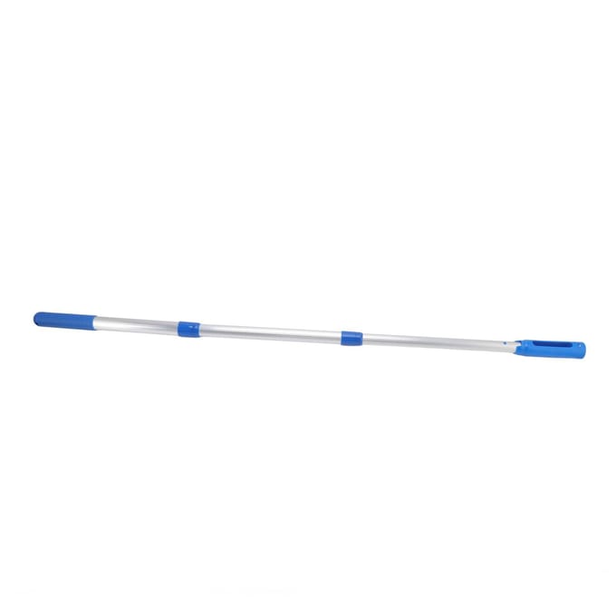 Zwembadpaal 3-delige telescopische paal aluminium afneembare zwembadreinigingsaccessoires white