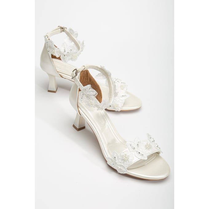 Birdie Lace Kitten Hak Sandalen