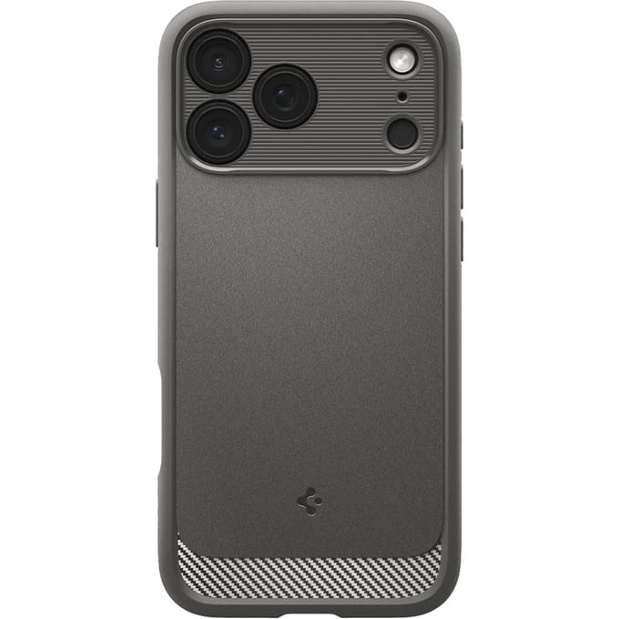 Spigen Rugged Armor Backcover MagSafe voor de Apple iPhone 17 Pro Max - Grey