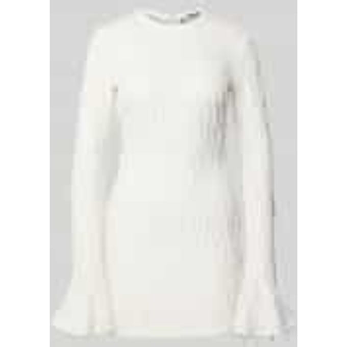 Mini-jurk met ronde hals
