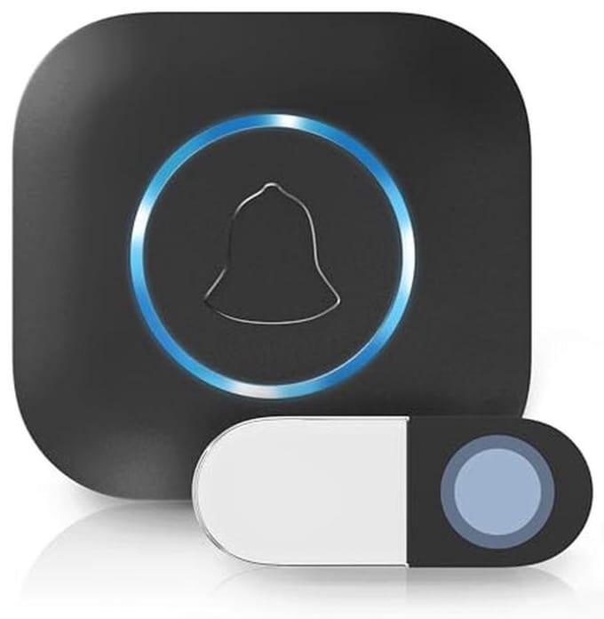 Draadloze Belset met Groot Bereik en LED, Uitbreidbare Plug-in Gong