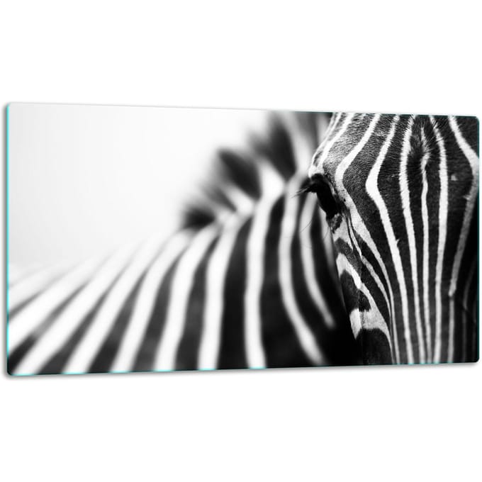 TMK ArtDeko - Snijplank - Glas - 52x30 cm - Zebra
