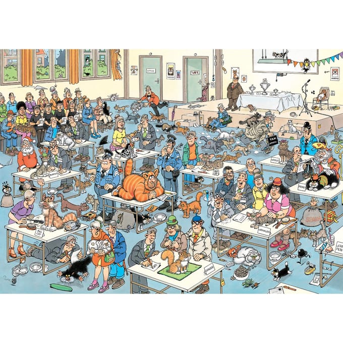 Jumbo Jan van Haasteren De Kattenshow 1000 stukjes Volwassenen puzzels