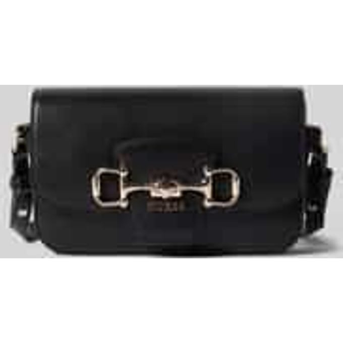 Handtas in handtassenlook met labelapplicatie model 'JANIE'