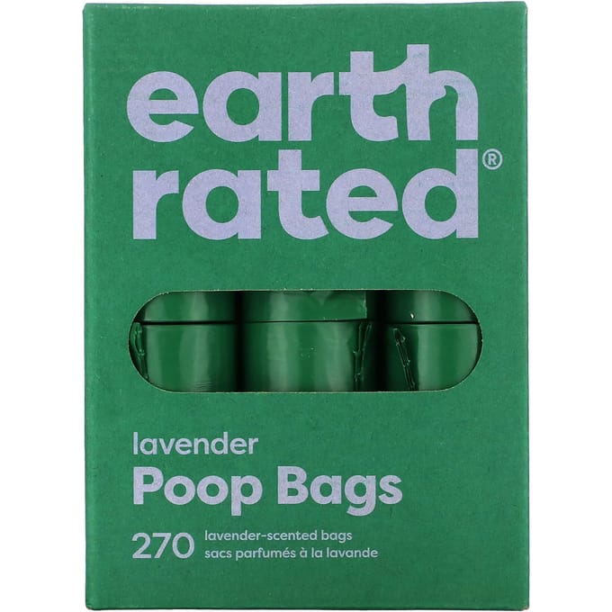 Earth Rated, hondenpoepzakjes, lavendel, 270 pakken gray