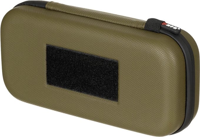 MFH hardshell case large met velcro strips, legergroen